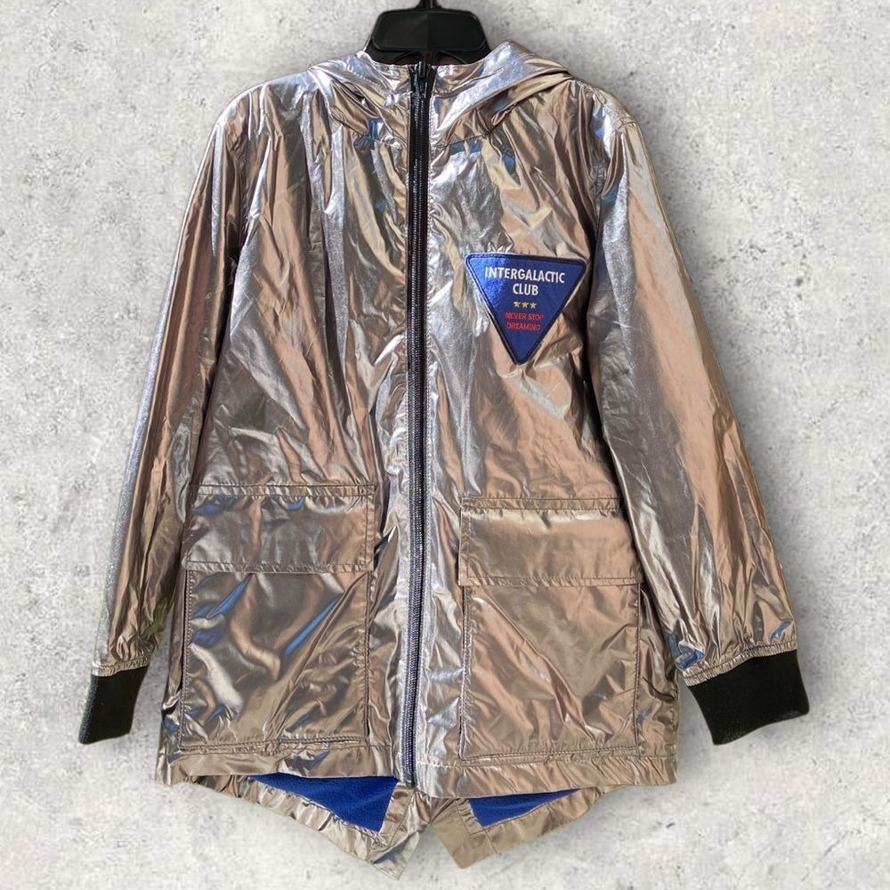 Nordstrom Intergalactic Hooded Jacket Silver Tucker Tate Smithsonian 2021 NEW‎